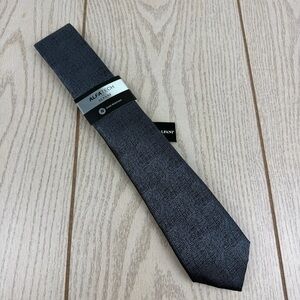 678 Alfani Men's Tie Kelsey Solid 001 Black $55 Polyester